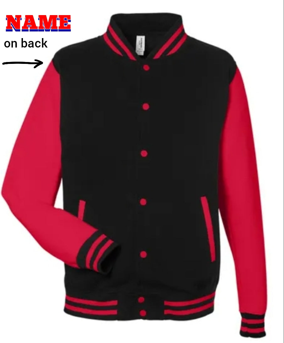 Letterman style jacket